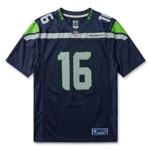NFL Pro Line Seattle Seahawks Jersey Men XL Blue Good Tyler Lockett 16 Football